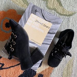 Jeffrey Campbell I Anthro I Felicia Lace-Up Oxfords I Black Suede I 2016